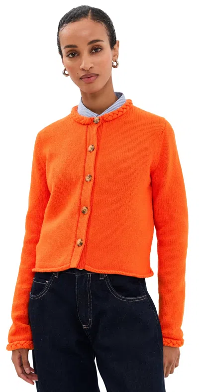 Ciao Lucia Doris Cardigan Persimmon In Orange