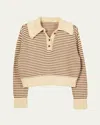 Ciao Lucia Doro Stripe Henley Sweater In Multi
