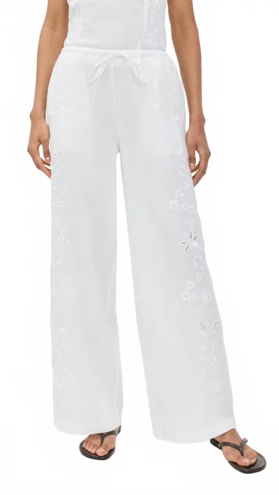 CIAO LUCIA ERMANNO WIDE LEG PANTS IN WHITE