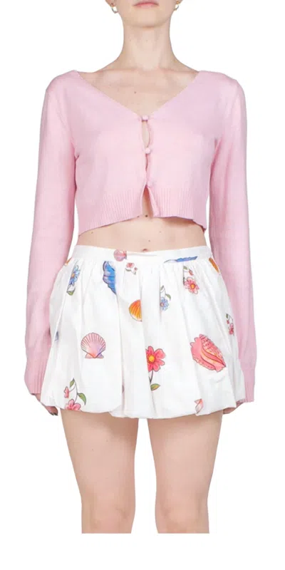 Ciao Lucia Estela Cardigan Sweater In Camellia In Multi