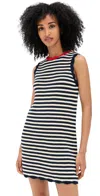 Ciao Lucia Fasano Stripe Crochet Shift Dress