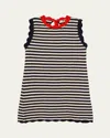 Ciao Lucia Fasano Stripe Crochet Shift Dress In Multi