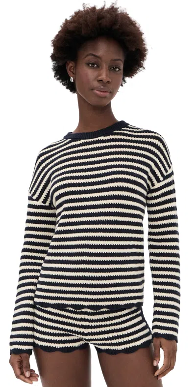 Ciao Lucia Febo Pullover Stripe In Black
