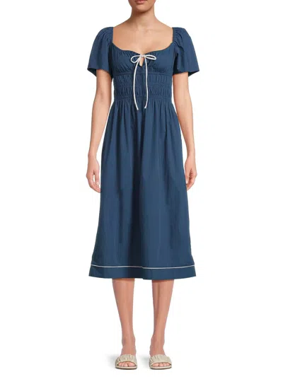 Ciao Lucia Fiorella Dress In Ink In Blue