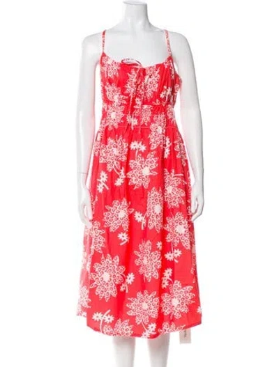 Pre-owned Ciao Lucia Floral Print Midi Length Dress In Multi