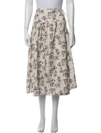 Pre-owned Ciao Lucia Floral Print Midi Length Skirt In Neutral