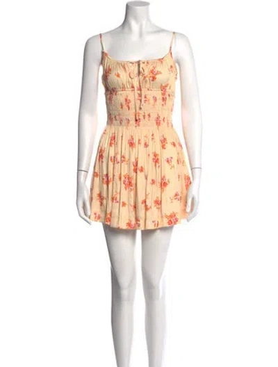 Pre-owned Ciao Lucia Floral Print Mini Dress In Multi