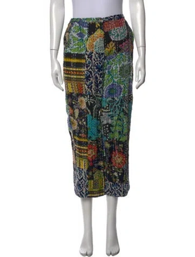 Pre-owned Ciao Lucia Floral Print Wide Leg Pants In Blue
