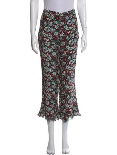 Pre-owned Ciao Lucia Floral Print Wide Leg Pants In Multi
