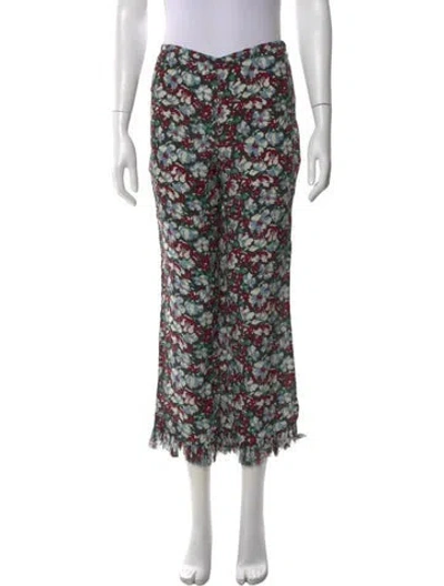 Pre-owned Ciao Lucia Floral Print Wide Leg Pants W/ Tags In Multi