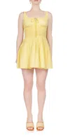 Ciao Lucia Gianluca Dress In Sun Gingham In Yellow