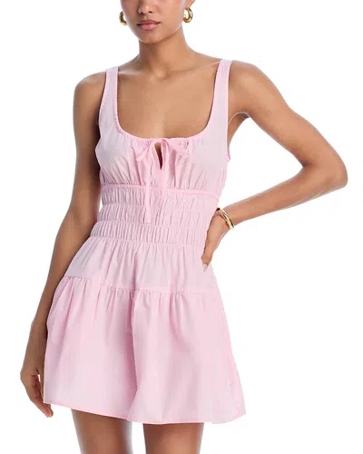 Ciao Lucia Gianluca Smocked Mini Dress In Pink