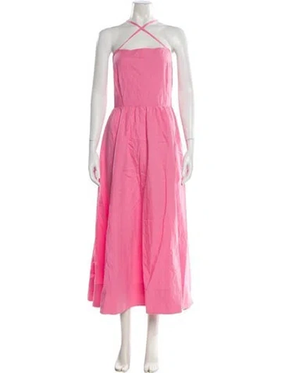 Pre-owned Ciao Lucia Halterneck Long Dress W/ Tags In Pink