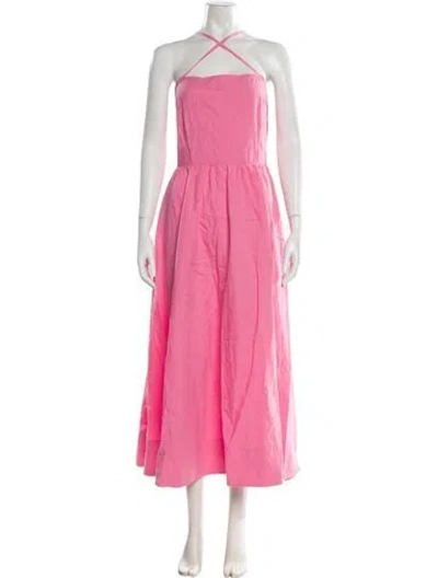 Pre-owned Ciao Lucia Halterneck Long Dress W/ Tags In Pink