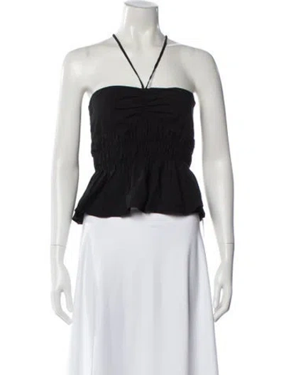 Pre-owned Ciao Lucia Halterneck Sleeveless Top In Black