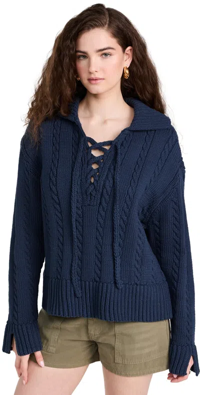 Ciao Lucia Karolin Pullover Boat In Navy Blue