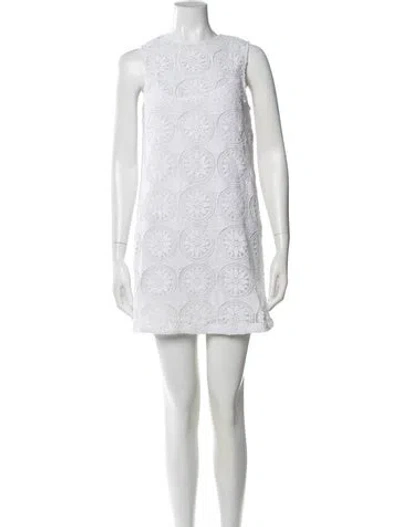 Pre-owned Ciao Lucia Lace Pattern Mini Dress W/ Tags In Multi
