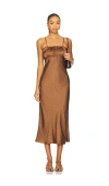 Ciao Lucia Leo Dress In Brown