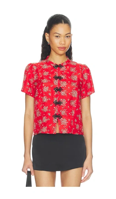 Ciao Lucia Louisa トップ In Red