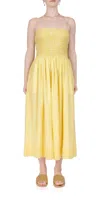 Ciao Lucia Mael Dress In Sun Gingham In Yellow