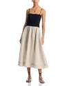 Ciao Lucia Mael Dress Oatmeal Linen In Oatmeal