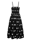 Ciao Lucia Mael Sleeveless Polka-dot Dress In Black
