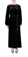 Ciao Lucia Magdalena Dress In Black Velvet In Black
