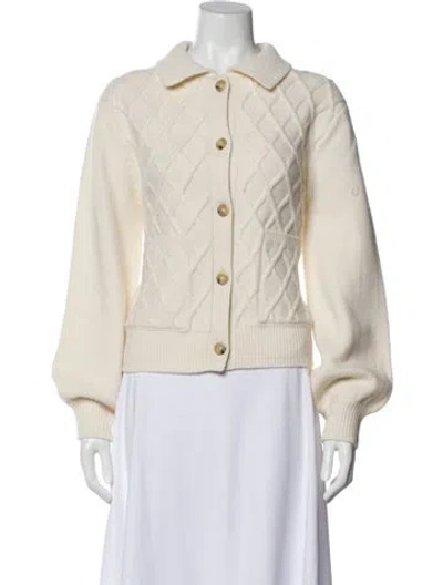 Pre-owned Ciao Lucia Merino Wool Crew Neck Sweater In Neutral