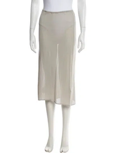 Pre-owned Ciao Lucia Midi Length Skirt In Neutral