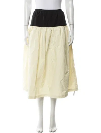 Pre-owned Ciao Lucia Midi Length Skirt In Yellow