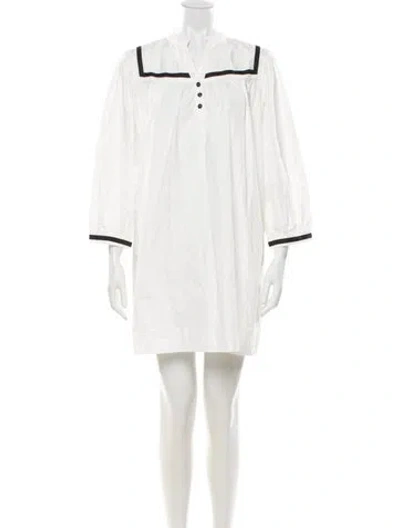 Pre-owned Ciao Lucia Mini Dress In White