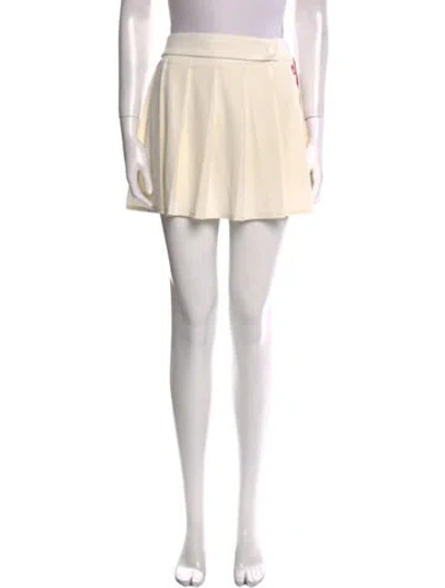 Pre-owned Ciao Lucia Mini Skirt In White