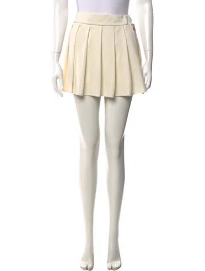 Pre-owned Ciao Lucia Mini Skirt In White