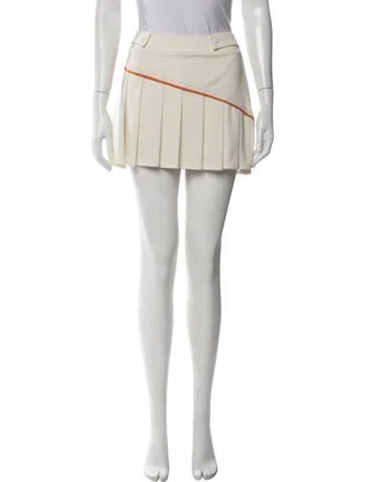 Pre-owned Ciao Lucia Mini Skirt In White