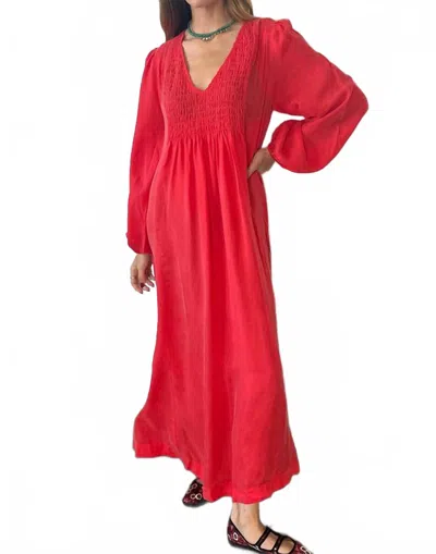 Ciao Lucia Mira Maxi Dress In Cherry In Red