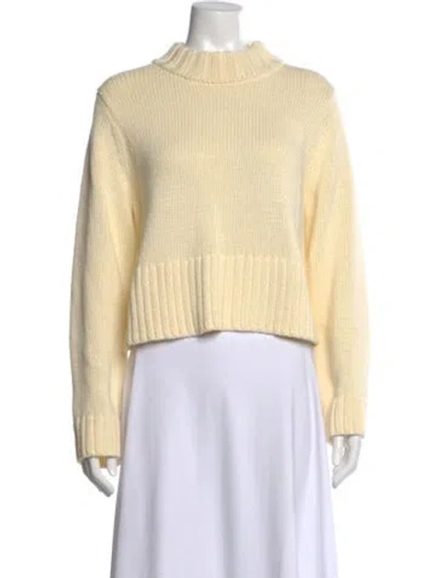 Pre-owned Ciao Lucia Mock Neck Sweater In Neutral