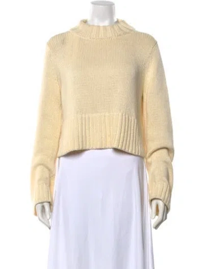 Pre-owned Ciao Lucia Mock Neck Sweater In Neutral