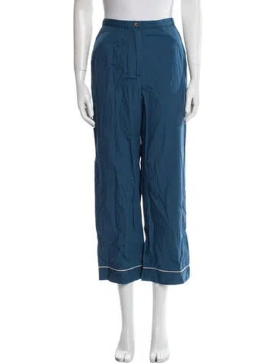 Pre-owned Ciao Lucia Nylon Flared Pants In Blue