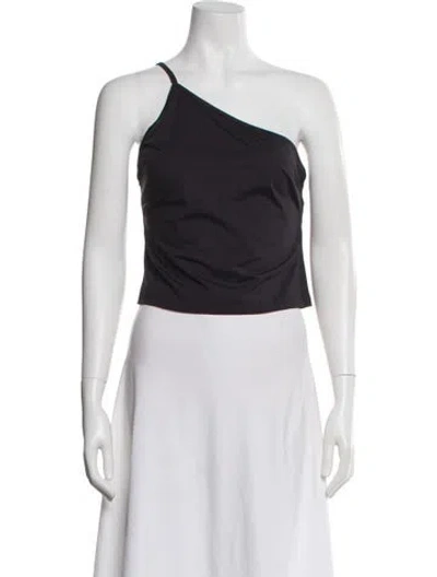 Pre-owned Ciao Lucia One-shoulder Sleeveless Top In Black