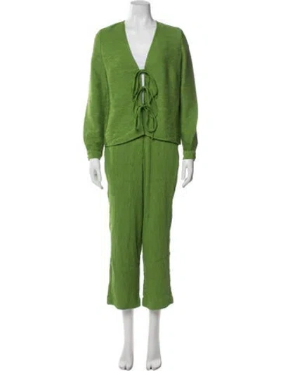 Pre-owned Ciao Lucia Pant Set In Green