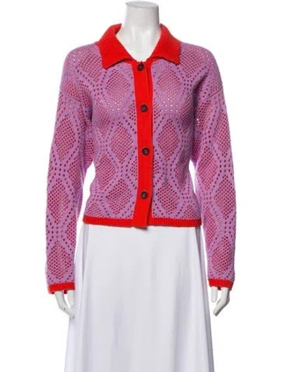 Pre-owned Ciao Lucia Patterned Sweater In Purple