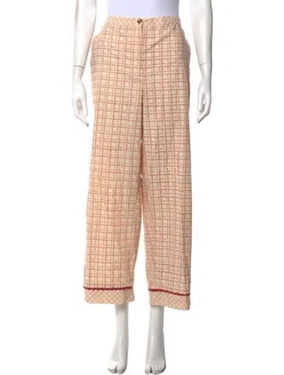 Pre-owned Ciao Lucia Patterned Wide Leg Pants In Neutrals