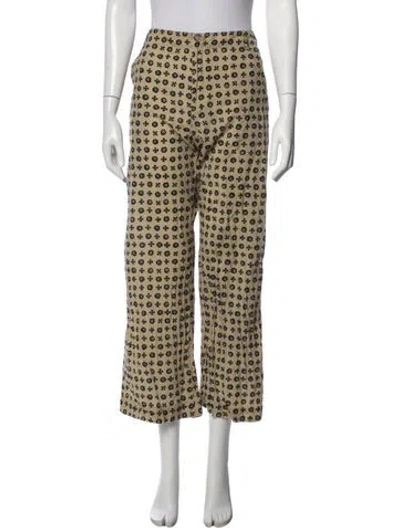 Pre-owned Ciao Lucia Patterned Wide Leg Pants In Neutrals