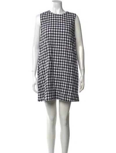 Pre-owned Ciao Lucia Plaid Print Mini Dress