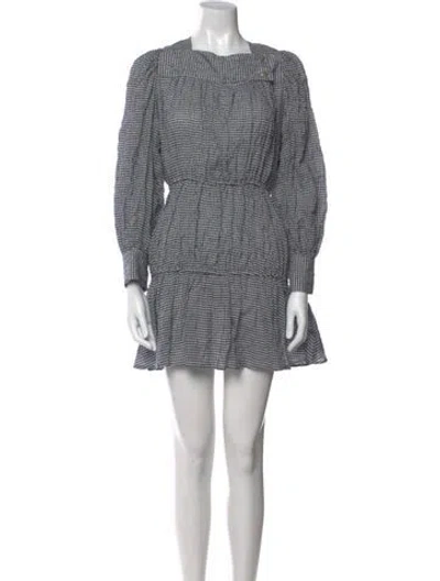 Pre-owned Ciao Lucia Plaid Print Mini Dress In Multi