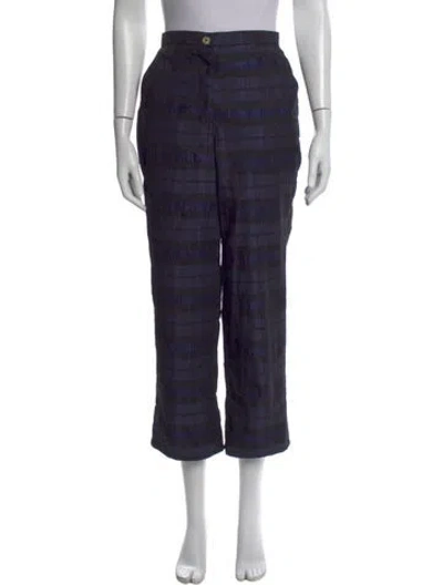 Pre-owned Ciao Lucia Plaid Print Wide Leg Pants In Multi