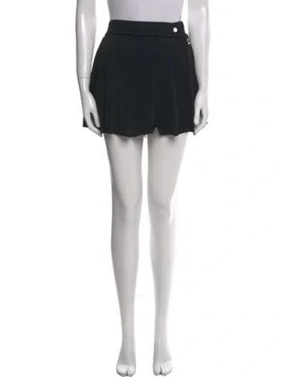 Pre-owned Ciao Lucia Pleated Accents Mini Skirt In Black