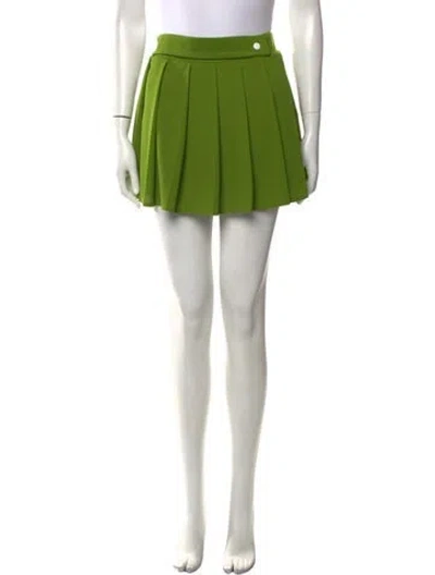 Pre-owned Ciao Lucia Pleated Accents Mini Skirt W/ Tags In Green