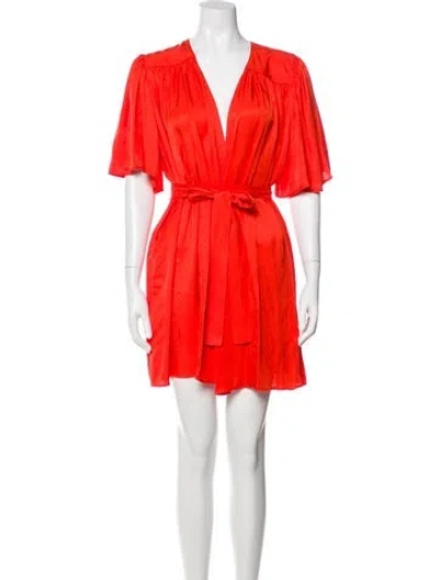 Pre-owned Ciao Lucia Pleated Accents Robe In Red