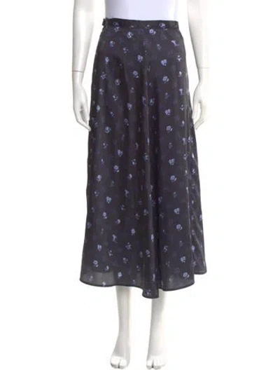 Pre-owned Ciao Lucia Printed Midi Length Skirt In Blue